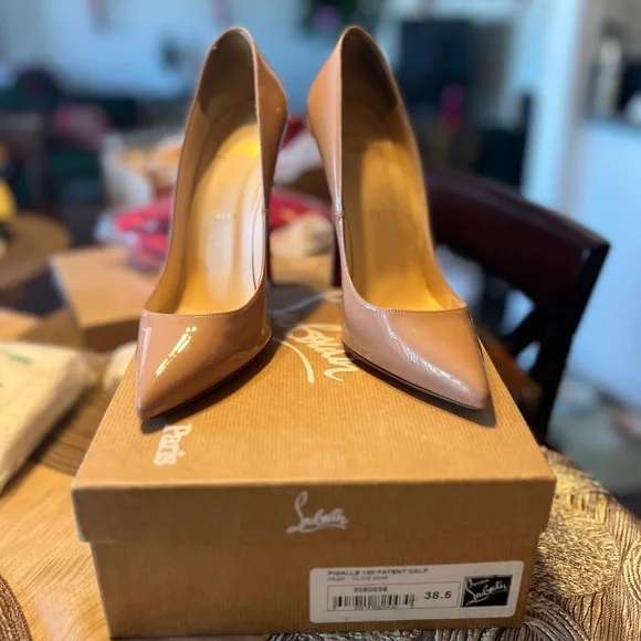 LOWEST PRICED Christian Louboutin Pigalle 120 Patent calf 38.5 EUR ON POSHMART - Picture 3 of 5